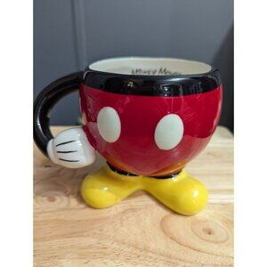 Disney Mug Mickey Mouse pants arm handle 4 inch M.Z Berger & Co Handwash Only